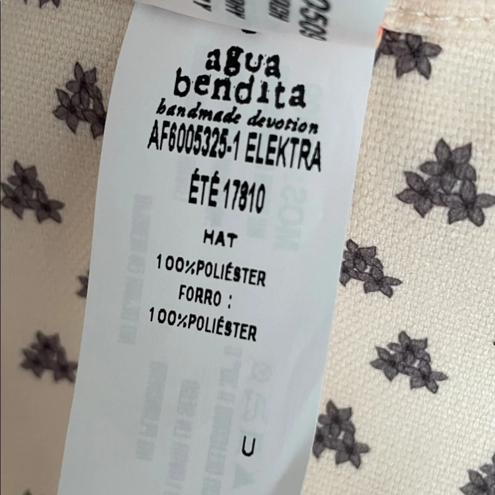 Agua Bendita Elektra Ete Floppy Hat, NWT